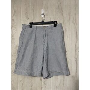 Polo Ralph Lauren‎ Prospect Shorts Men's 34 White/Blue Striped Seersucker